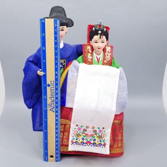 Korean Traditional Handicraft Hanbok Dolls Wedding 13  Korean Traditional Handicraft Hanbok Dolls Wedding